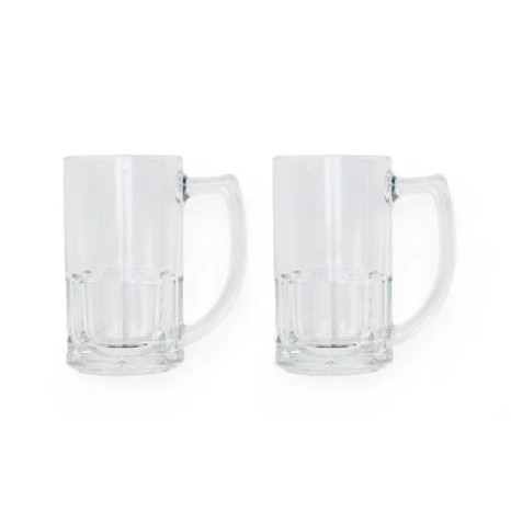 Jogo de Canecas de Vidro para Cerveja 340 Ml 2 Pçs Não Acompanha A Garrafa Personalizado