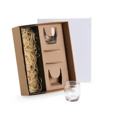 Jogo de Copos de Vidro para Whisky 330 Ml com Porta Copo 4 Pçs Não Acompanha A Garrafa Personalizado