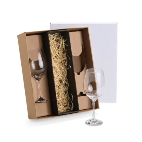 Jogo de Taças de Vidro P / Vinho 490 Ml 2 Pçs Não Acompanha A Garrafa Personalizado