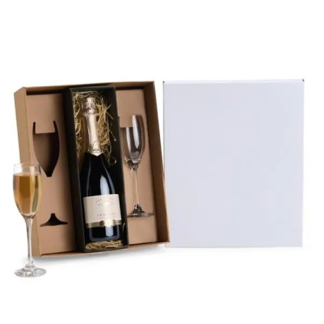 Jogo de Taças de Vidro para Champagne 190 Ml 2 Pçs Não Acompanha A Garrafa Personalizado