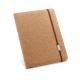 Pasta A4 em Cortiça com Bloco de 40 Páginas Lisas para Brinde Corporativo