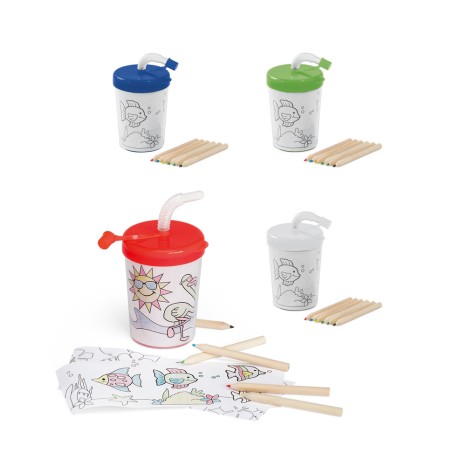 Copo Plástico Infantil para Colorir Personalizado
