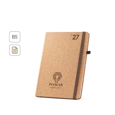 Agenda em cortiça corporativo