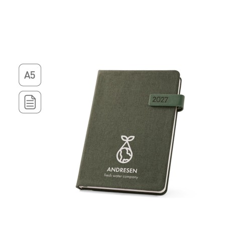 Agenda em PET reciclado (100% rPET) corporativo