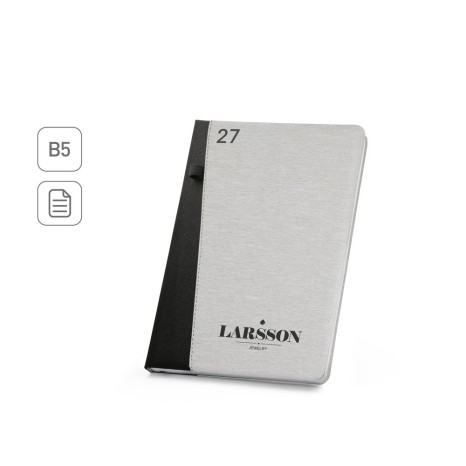 Agenda B5 em PET reciclado (100% rPET) promocional