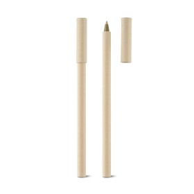 Caneta de Papel Kraft com Tampa Personalizada