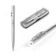 Conjunto de Caneta Metal Laser e Led com Estojo