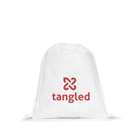 Sacola média em non-woven (60 g/m²) termo-selada com logotipo