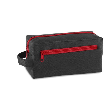 Necessaire Nylon com Pega e Bolso Frontal