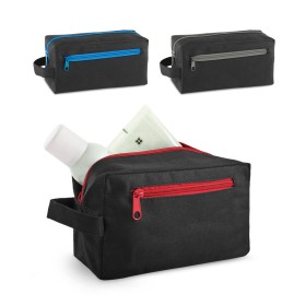 Necessaire Nylon com Pega e Bolso Frontal