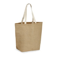 Sacola 100% juta (360 g/m²) com laminado no interior personalizado