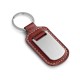 Chaveiro de Couro com Placa de Metal