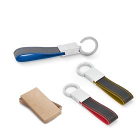 Chaveiro de Couro com Metal Personalizado com Nome