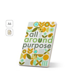 Caderno A6 com capa rígida, ideal para personalização em sublimação brinde