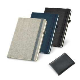 Caderno Capa Dura com Capa em Tecido