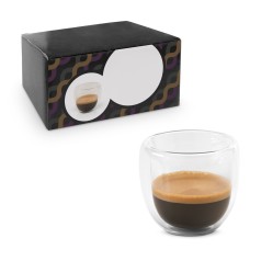 Conjunto para Café Expresso em Vidro Isotérmico Personalizado