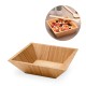 Saladeira em bambu em formato quadrado personalizado