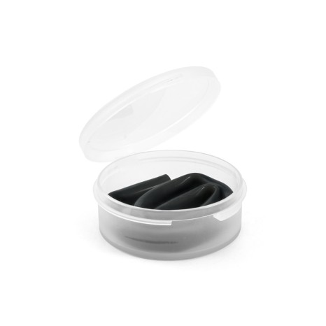 Canudo Reutilizável Dobrável de Silicone com Estojo Plástico Personalizado para Brinde