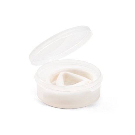 Canudo Reutilizável Dobrável de Silicone com Estojo Plástico Personalizado para Brinde