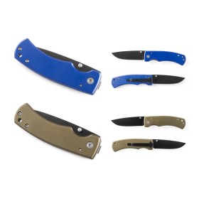 Canivete em Aço Inox e Metal com Fecho de Segurança para Brinde Corporativo