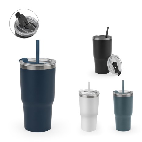 Copo de Viagem Compacto 600Ml Personalizado