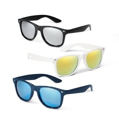 Óculos de sol em PC com lentes espelhadas promocional