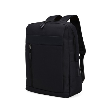 Mochila de nylon usb 21l promocional