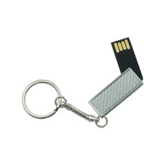 Pen drive giratório 4 gb com corrente  personalizado