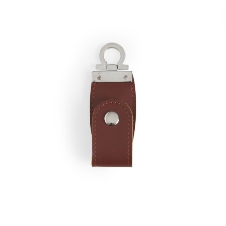 Pen drive couro 4 gb  com logotipo