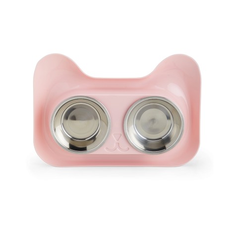 Tigela Dupla com Logotipo