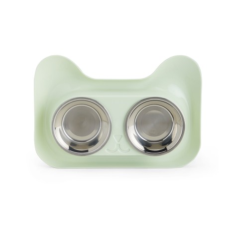 Tigela Dupla com Logotipo