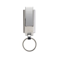 Pen drive chaveiro metal grande 4 gb retrátil  com logotipo