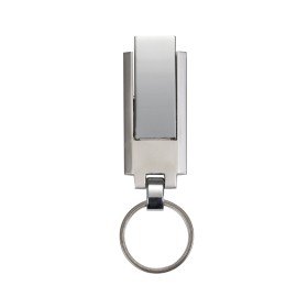 Pen drive chaveiro metal grande 4 gb retrátil  com logotipo