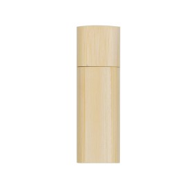 Pen drive bambu redondo 16gb  com tampa  com logotipo