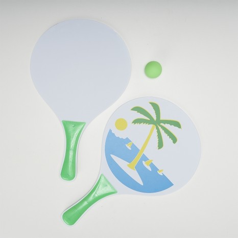 Kit Frescobol 2 Raquetes e 1 Bolinha para Brinde