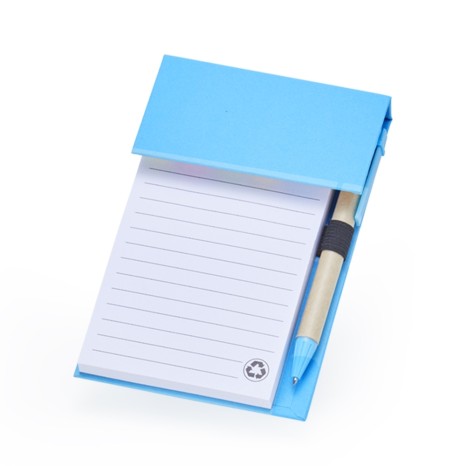 Bloco de Anotações com Autoadesivos e Caneta para Brinde