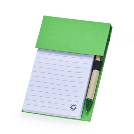 Bloco de Anotações com Autoadesivos e Caneta para Brinde