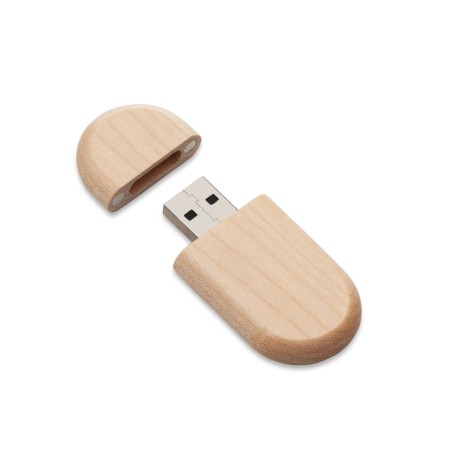 Pen drive ecológico oval personalizado