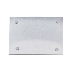 Porta retrato inox escovado com imã  para empresas