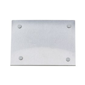 Porta retrato inox escovado com imã  para empresas