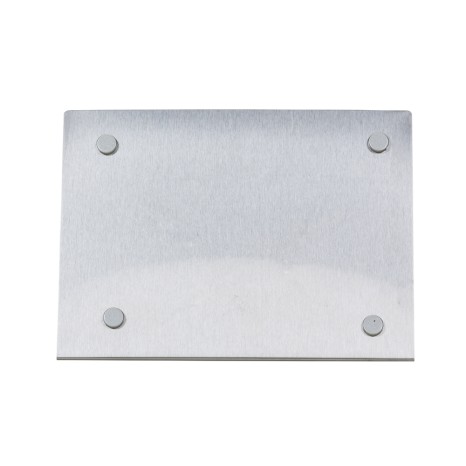 Porta retrato inox escovado com imã  para empresas