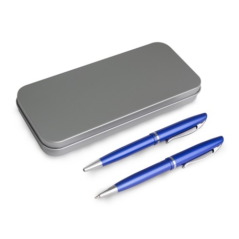 Conjunto Caneta e Lapiseira Metal Promocional