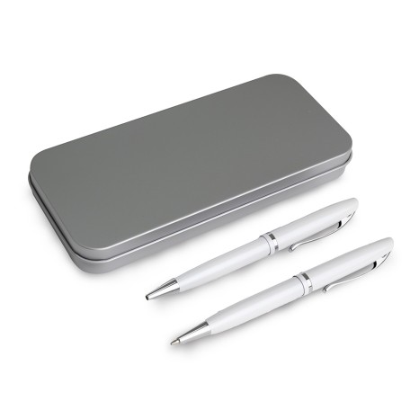 Conjunto Caneta e Lapiseira Metal Promocional