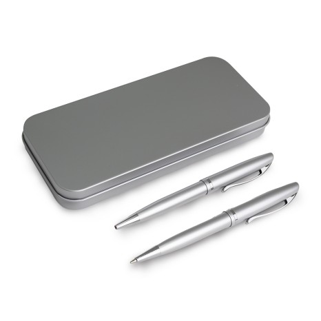 Conjunto Caneta e Lapiseira Metal Promocional