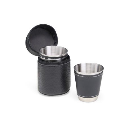 Kit Copo Inox 50Ml 4 Peças com Logotipo
