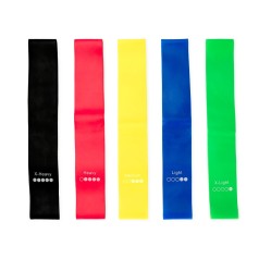 Kit Elásticos para Exercícios com 5 Peças Promocional
