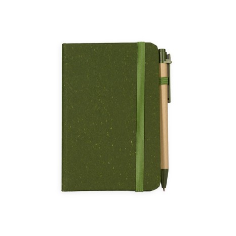 Caderneta Palha de Trigo com Caneta Personalizada