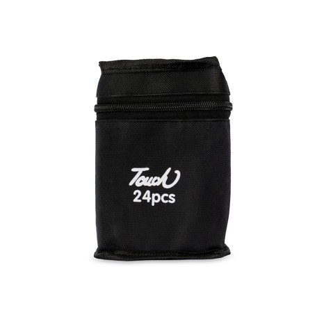 Kit Canetas Marcadoras Pontas Duplas 24 Cores para Brinde