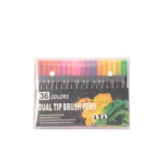 Kit Canetinhas Ponta Dupla 36 Cores para Empresas