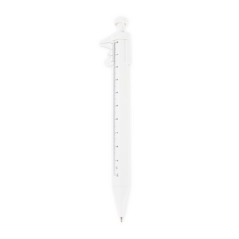 Caneta plástica paquímetro para brinde